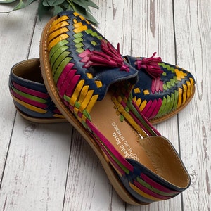 MEXICAN HUARACHES, Leather Huaraches, Mexican Shoes, Handmade Leather Shoes, Boho Shoes, Sandles, Colour Leather Shoes, Mexican Handmade