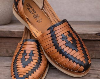 Handmade Leather Huaraches: Mexican Woven Sandals