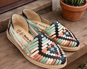 Handmade Leather Huaraches: Mexican Boho Sandals