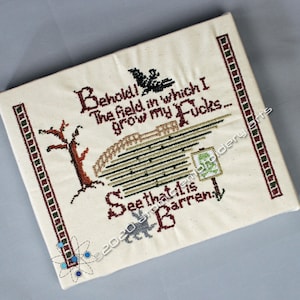Barren Field Embroidered Wall art