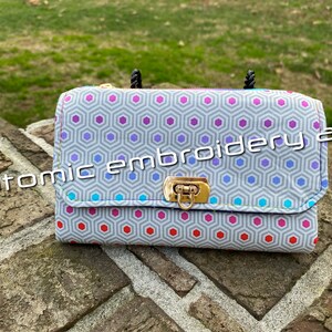 Tula Pink Rainbow hex Wallet