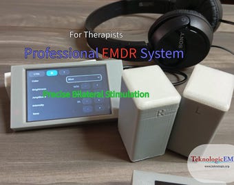 EMDR therapy. vibration and audio. with batteries. Without bar. tactile and auditory stimulation bilateral