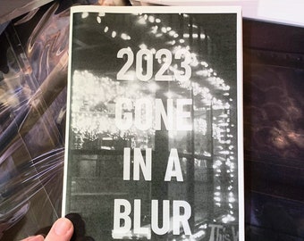 2023 Gone In A Blur - Vintage Black and White Photography Zine, Slice of Life Photo Book