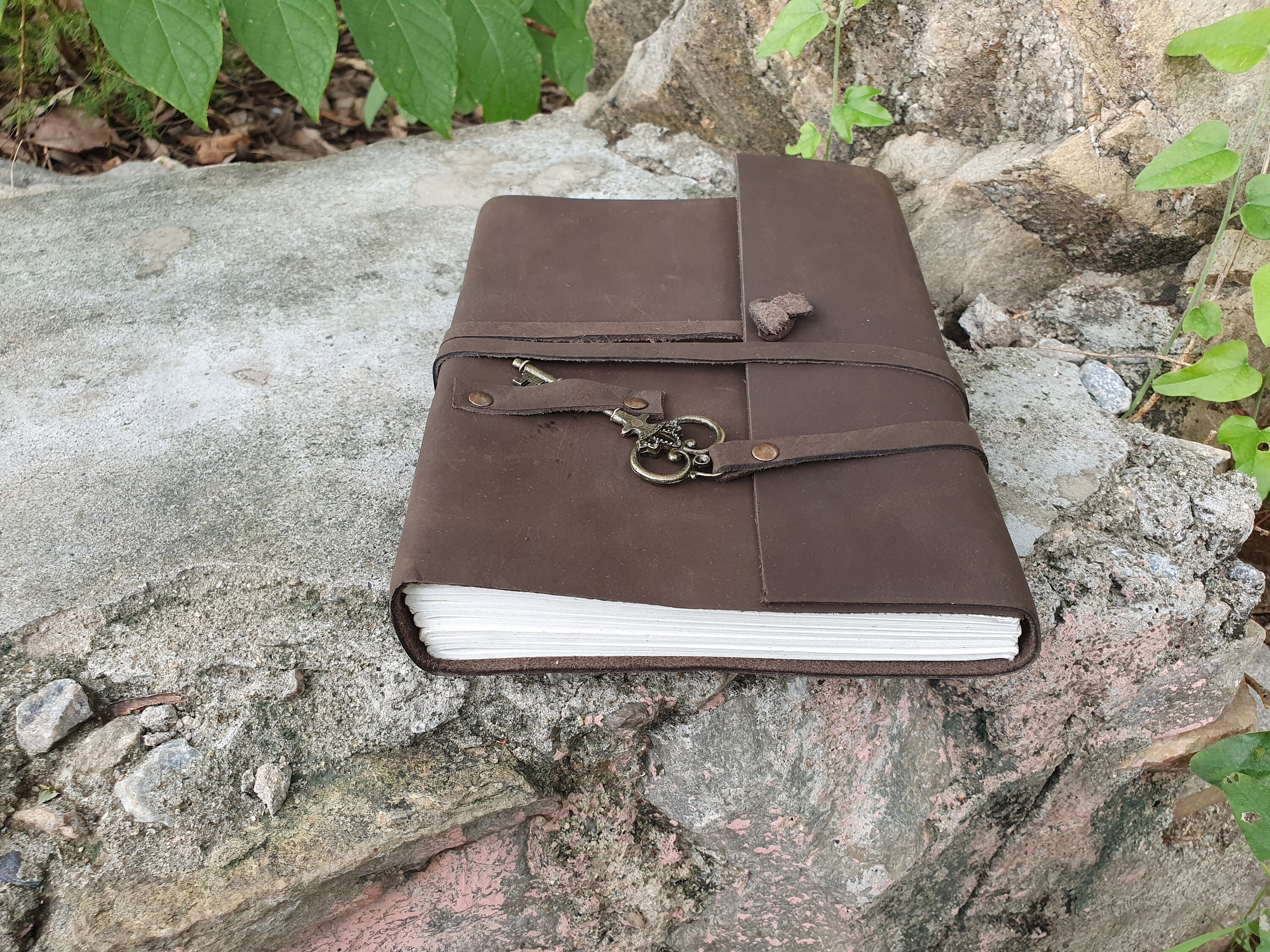 Leather Journal Vintage Leather NotebookJournal Genuine Etsy