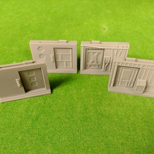 4x Elevator Doors - Resident Evil And Resident Evil 3 board game RE RE3