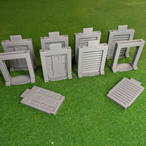Roller Shutter and Lab doors - Resident Evil board game RE RE2 RE3