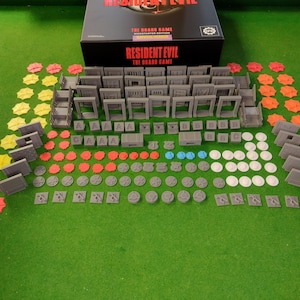 RE1 173 Piece Board Game set - Core Box Full Terrain Pack- Resident Evil 1