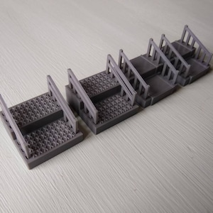 4 Premium Brettspiel Treppe mit Handläufen - Resident Evil 2 Brettspiel RE2