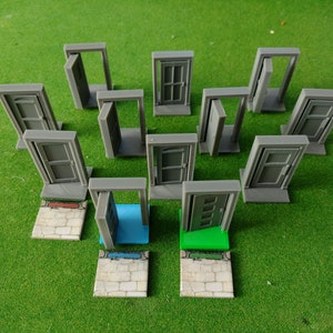 12x Zombicide Board Game Door Upgrade - House Style - 12 Board Game Doors That Open And Close