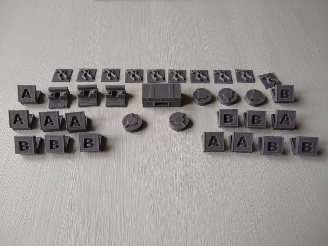 RE2 Board Game Terrain Upgrade Set 34 Models 3D Printed Resident Evil 2