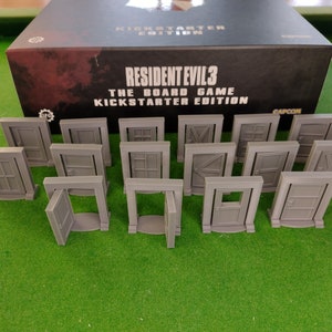 RE3 Board Game Door Upgrade - House/Mansion Style - 16 Board Game Doors That Open And Close - Resident Evil 3