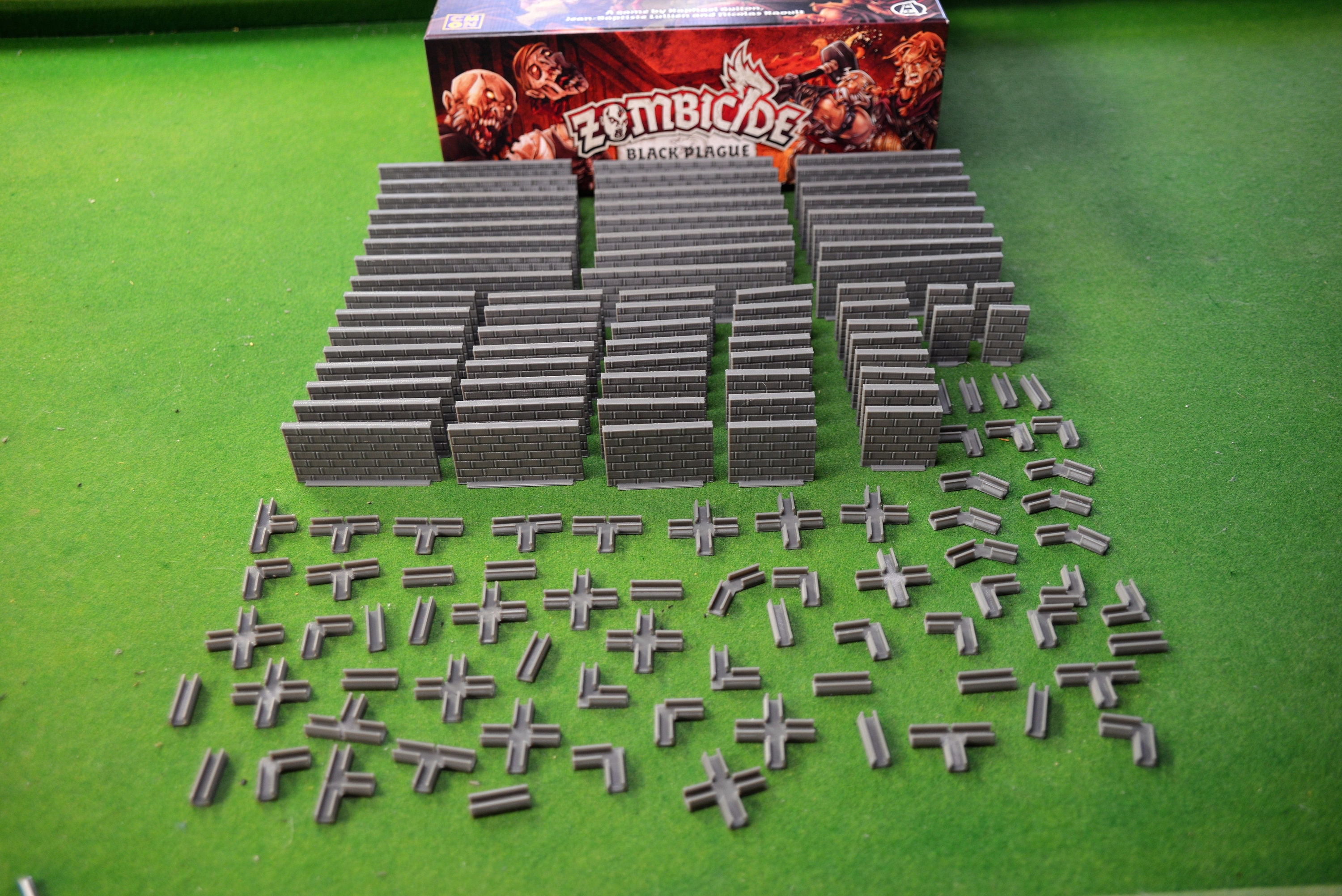 Zombicide Black Plague 6x Tower Zombie Counter Board Game 