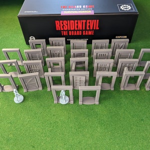 RE1 Mise à niveau des portes et des arcades du jeu de société – Style maison/manoir – 20 portes de jeu de société qui s&#39;ouvrent et se ferment et 8 arcades – Resident Evil 1