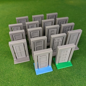 17x Board Game Door Upgrade - 2nd Edition Zombicide Board Game - House Style -  Doors that Open And Close