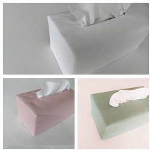 Pure Linen Tissue Box Cover, Tissue Box Cover, Linen Tissue box cover