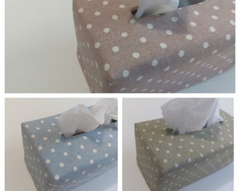 Reversible Linen Tissue Box Cover, Tissue Box Cover