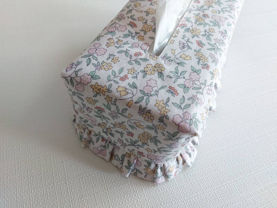Linen Tissue Box Cover Tissue Box Cover Ruffled Tissue Box Etsy Canada