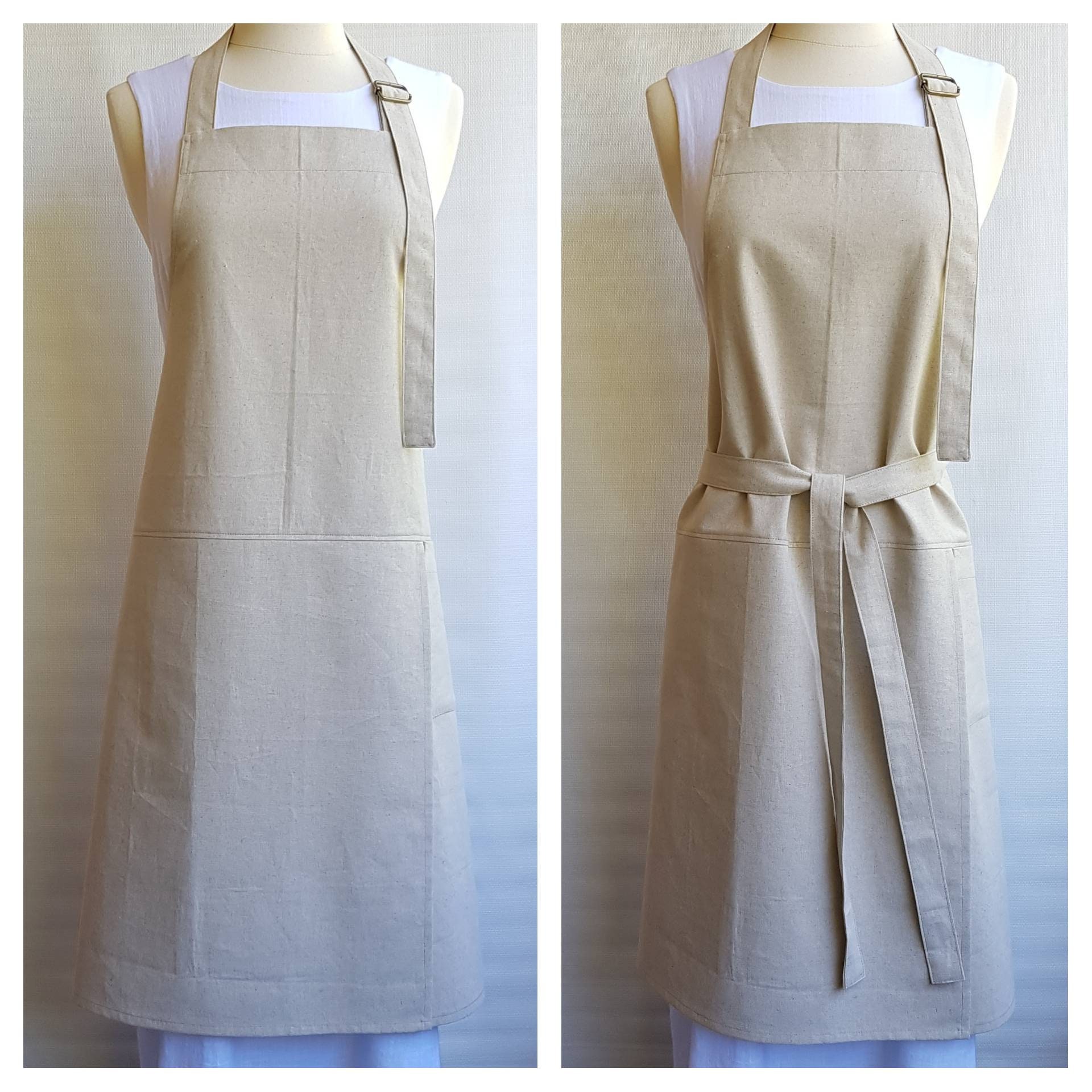 Split Leg Apron/Potters Apron/Linen Apron/Barista Etsy