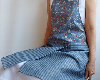 Split Leg Apron/Potters Apron/Denim Apron/Barista apron/Pottery apron/work apron/garden apron/florist apron/kitchen apron/baker apron