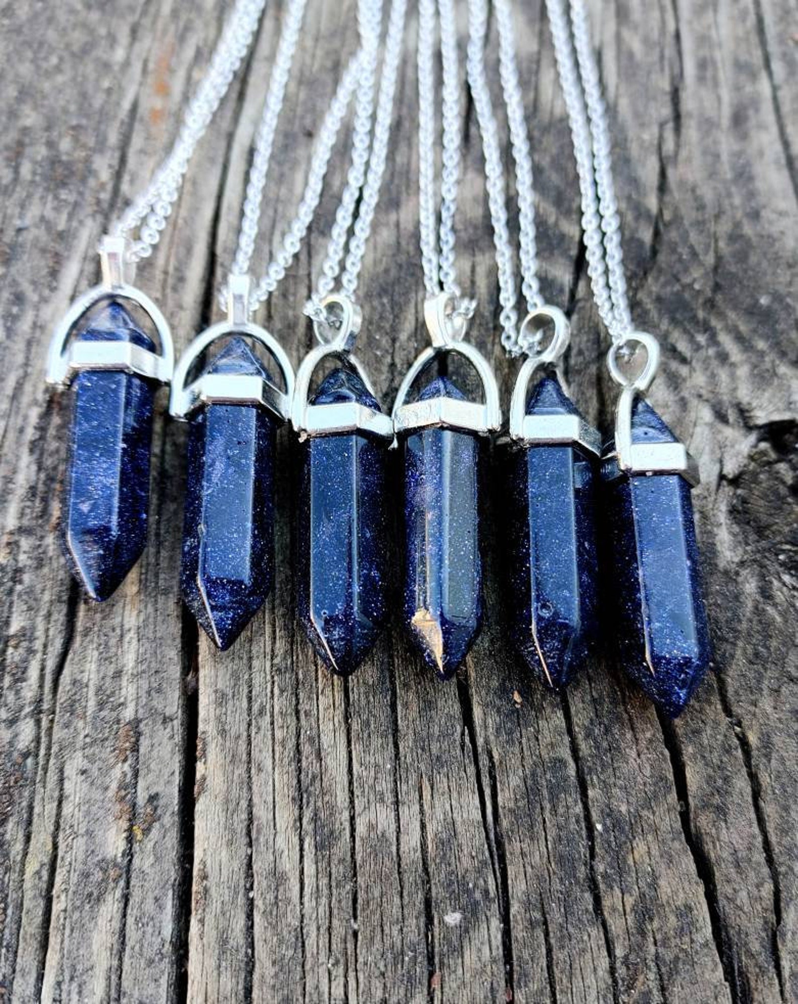 Crystal necklace gemstone necklace rock necklace Etsy