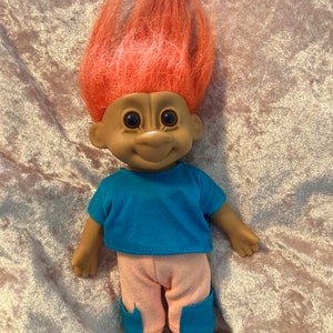 Bambola Troll Russ Travis vintage anni &#39;90