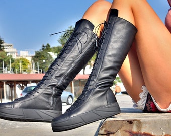 vans knee high boots