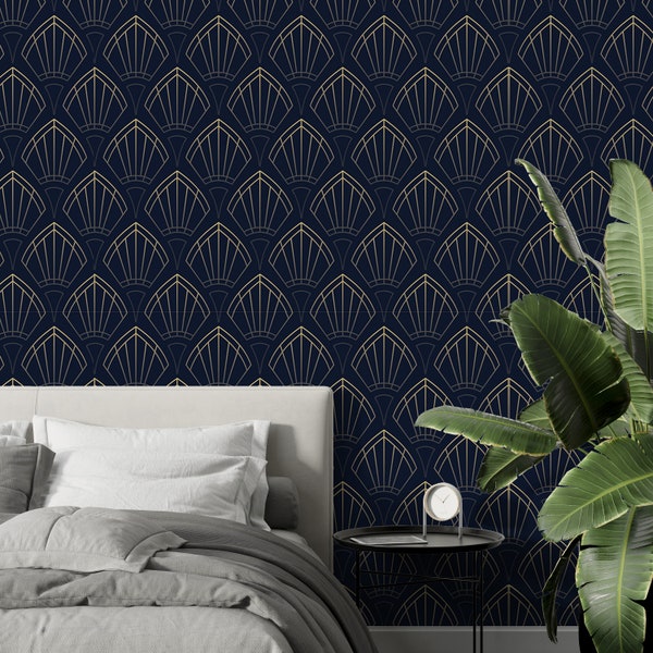 Geometric Mid Century Modern Peel and Stick Wallpaper Etsy New Zealand