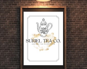 Suriel Teahouse Poster | ACOTAR | Poster | Digital Download | Nightcourt Printable | Velaris Wall Art Booktok