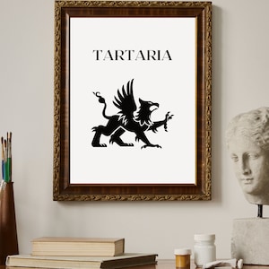 Tartary Empire Flag Tartaria printable digital poster