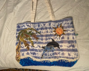 Upcycled beach bags, custom made
