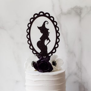 A Baby Is Brewing Cake Topper, Halloween Baby Shower Cake Topper, Halloween Baby Shower, Pregnant Witch Cake Topper, Halloween Shower Decor