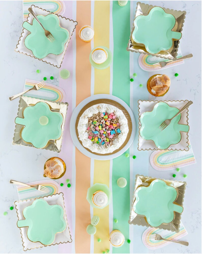 Blush Pink Paper Plates Gold and Pink Disposable Plates 9 Etsy