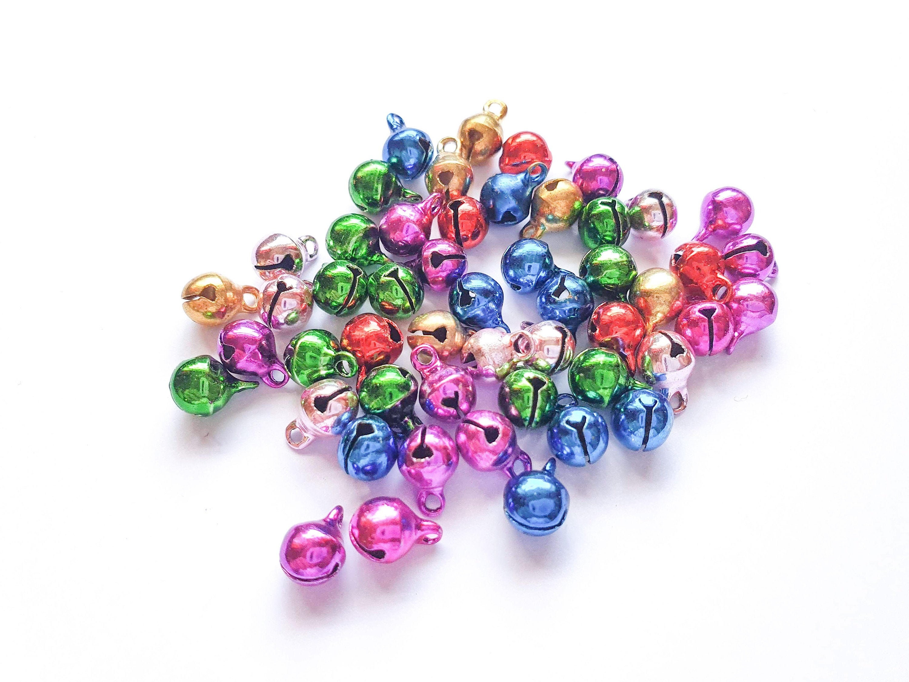 Bell Beads Jingle Bells Coloured Bell Beads Sleigh Bells Etsy