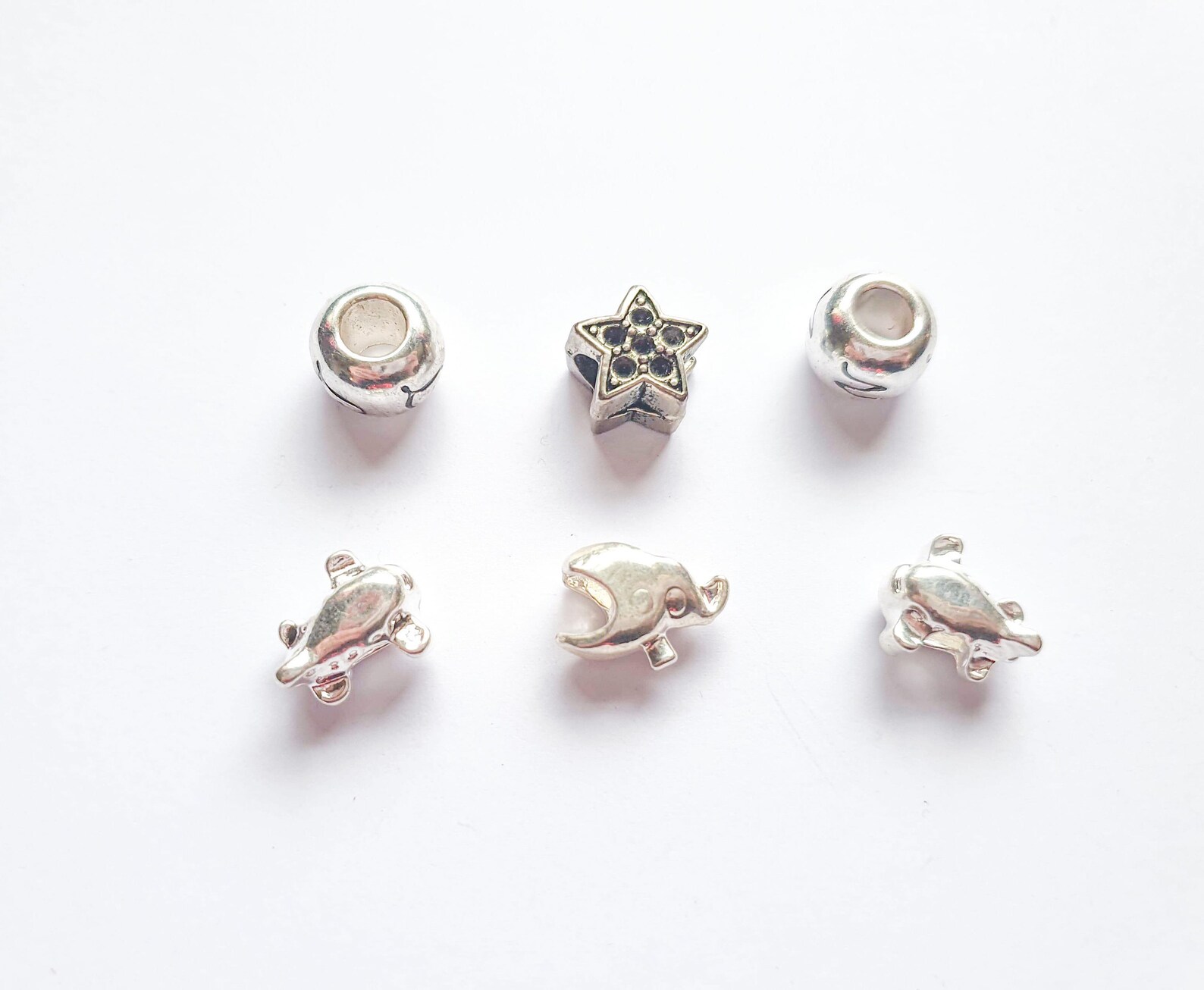 Slider Charms Pandora Style Charms Star Charms Pandora Etsy