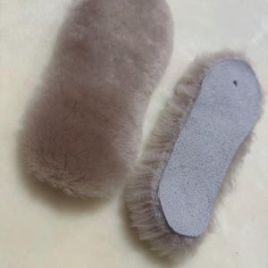 Handmade sheepskin insoles