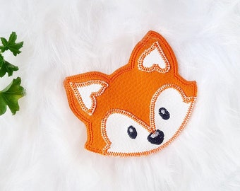 Autumn Fox Patch, Fuchs Application Patch - faux leather Fuchs patch - extra large, Fuchs application for sewing, Autumn Patches