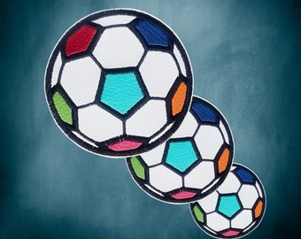 Fußball Patch  aufnähen, Fußball aufhänger, Schultüte  Fußball  Patch, Fußball Applikation, Verschiedene Größen und Farben