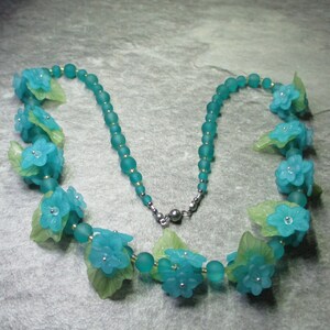 Blue on sale green necklace
