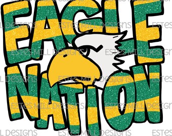 Sublimation design | Hand drawn | PNG digital download | Digital art | Eagles