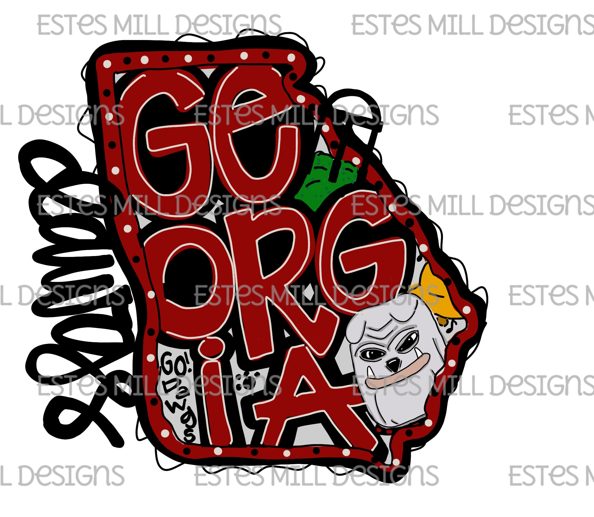 Sublimation design Hand drawn PNG digital download | Etsy