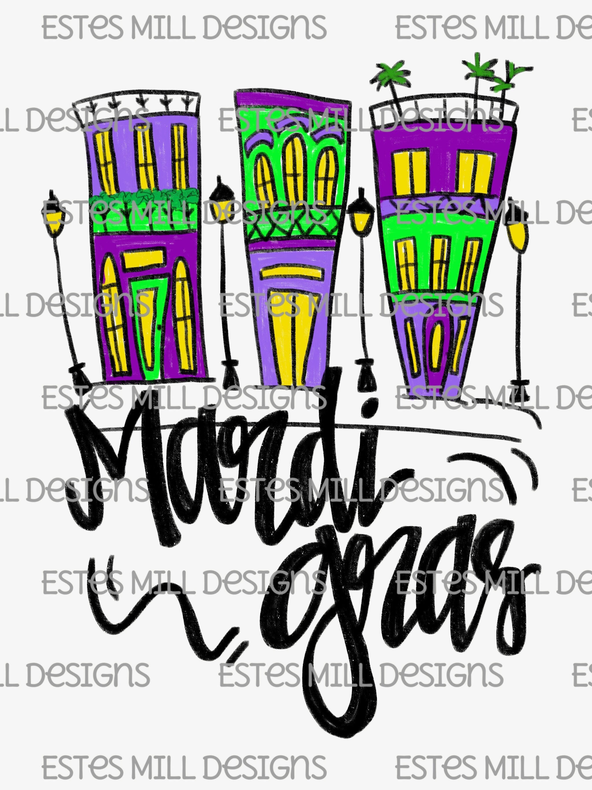 Sublimation Design | PNG Digital Download | Digital Art | Mardi Gras - Etsy