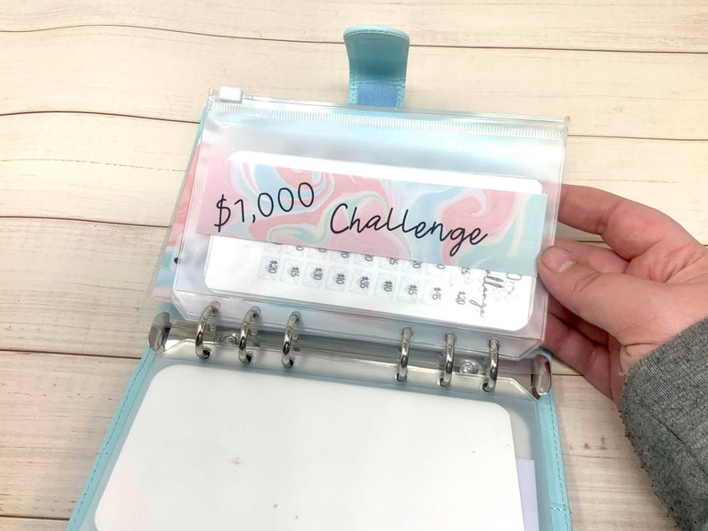 25 Pcs Envelopes Money Saving Challenge For 6 Ring A5...