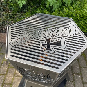 Motorhead Sculpture - Fire Pit - Motorhead Wood Burner - Motorhead Metal Art