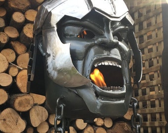 Incredible Hulk Wood Burner - Incredible Hulk - Fire Pit - Marvel Comics - Marvel Comic Fire Pit - Metal Art