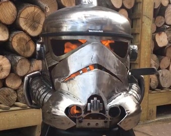 Storm Trooper Wood Burner - Storm Trooper Fire Pit - Storm Trooper - Metal Art - Fire Pit - Wood Burner