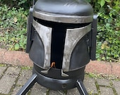 Boba Fett Wood Burner - Steel Sculpture - Boba Fett Fire Pit - Metal Art - Fire Pit - Wood Burner