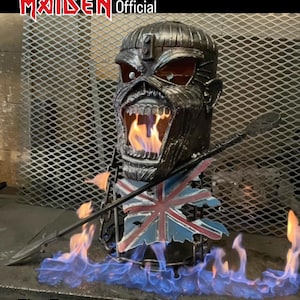 Iron Maiden Fire Pit Iron Maiden Wood Burner Eddie Fire Pit Eddie Wood Burner Metal Art image 5