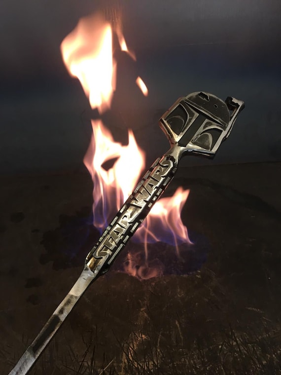 Boba Fire Stoker Custom Fire Side Tools Fire Stoker Etsy