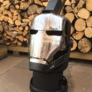 Iron Man Fire Pit Iron Man Wood Burner War Machine Fire Pit image 2