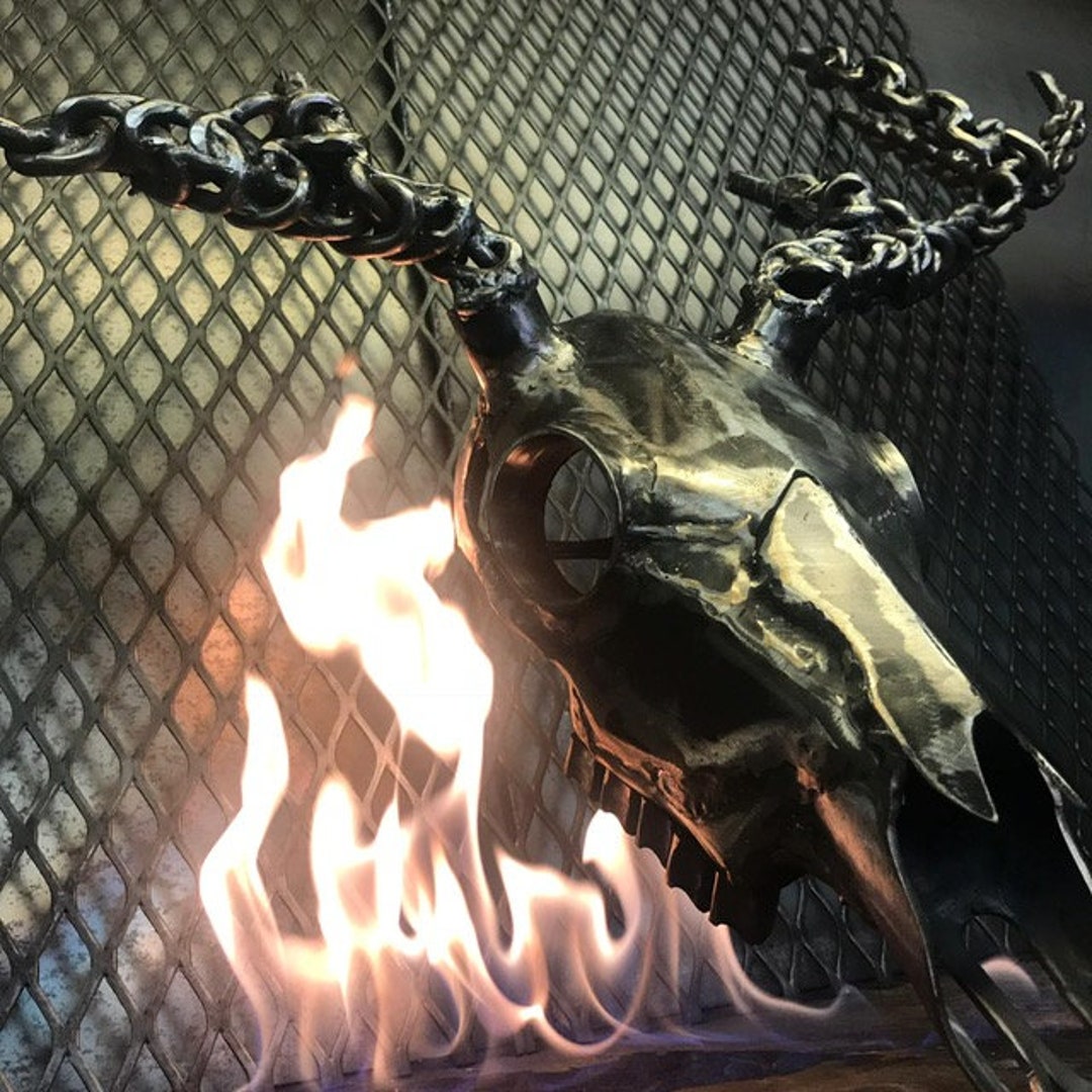 Steel Stags Head Wall Sculpture Stags Head Metal Art Metal Wall